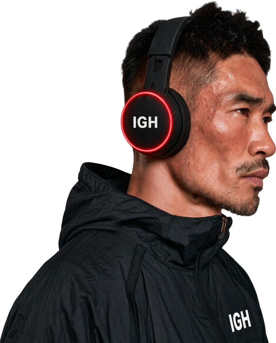 IGH specialist wearing a black IGH headset